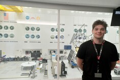 Michał Kołodyński, student lotnictwa i kosmonautyki na stażu w NASA JPL w Kalifornii,