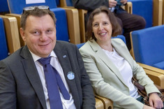 Od lewej: dr S. Wolski i dr M. Wołowiec-Musiał.