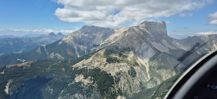 Loty szybowcem nad Alpami,