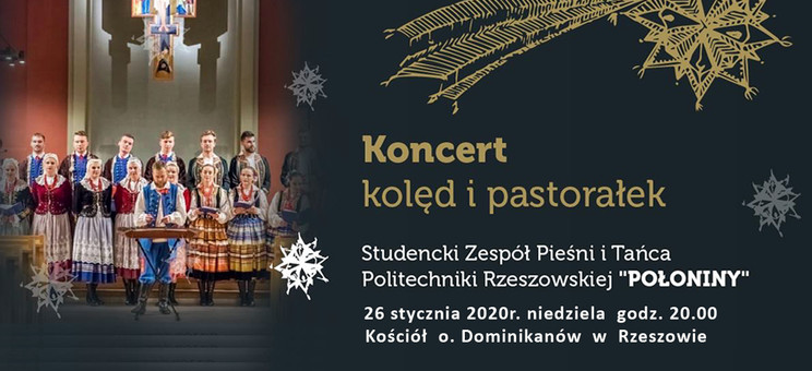 Zaproszenie na koncert kolęd i pastorałek SZPiT