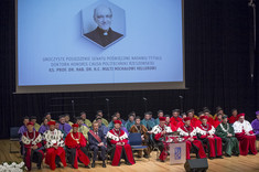 [FOTO] Ks. prof. Michał Heller doktorem honoris causa Politechniki Rzeszowskiej